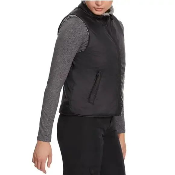 BASS OUTDOOR Women's Reversible Zip-Front Vest BLACK/GRAY NWT SIZE M - Picture 5 of 13